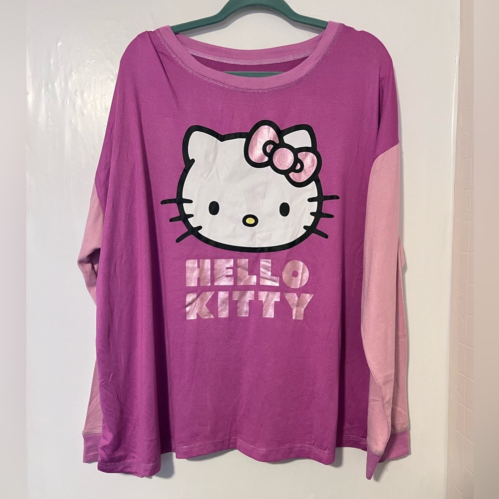 Nwt hello kitty pajama top size 2x